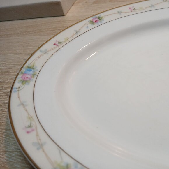 Vintage Anitque Noritake Marguerite Hand Painted Nippon Ceramic Oval Platter 11" - Picture 13 of 17